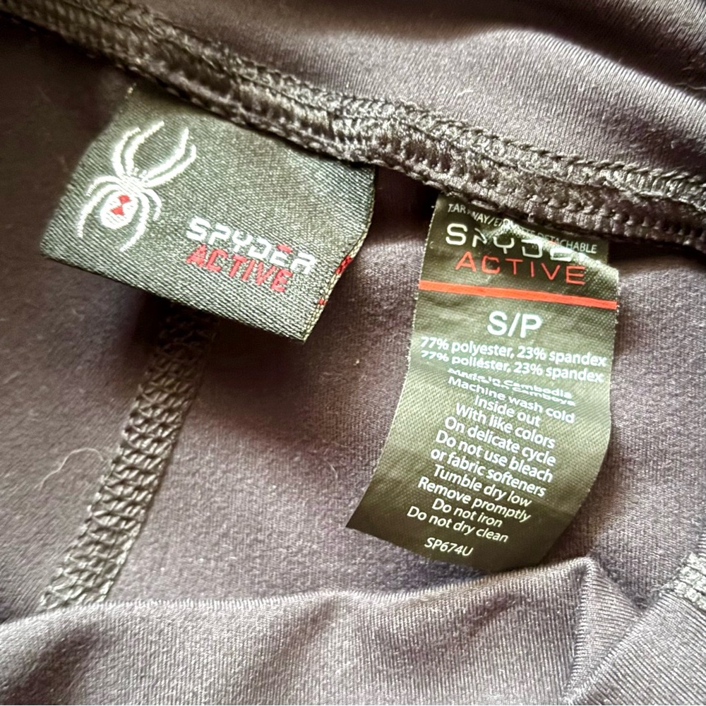 Nwot Spyder Active Black Drawstring Performance L… - image 7
